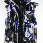 Replica Amiri Paint Splatter Hooded Down Vest