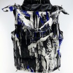 Replica Amiri Paint Splatter Hooded Down Vest