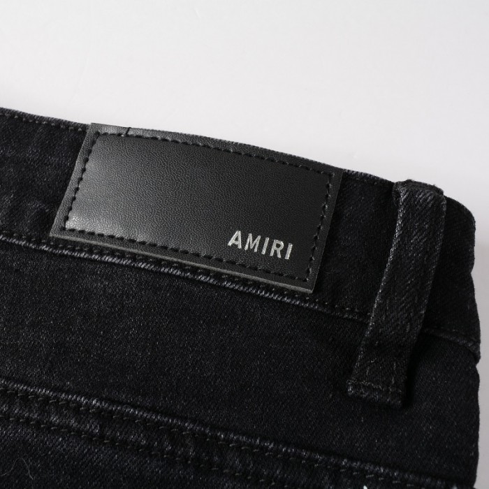 Amiri Ma Stencil Jeans Black