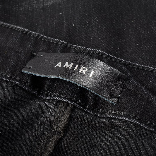 Amiri Paint Drip Core Logo Jean Aged Black