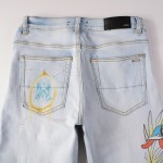 Replica Amiri Zig-Zag Edition Skinny Jeans