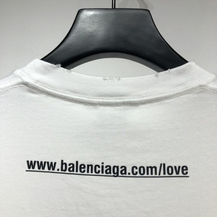 Balenciaga I Love U Medium Fit T shirt White