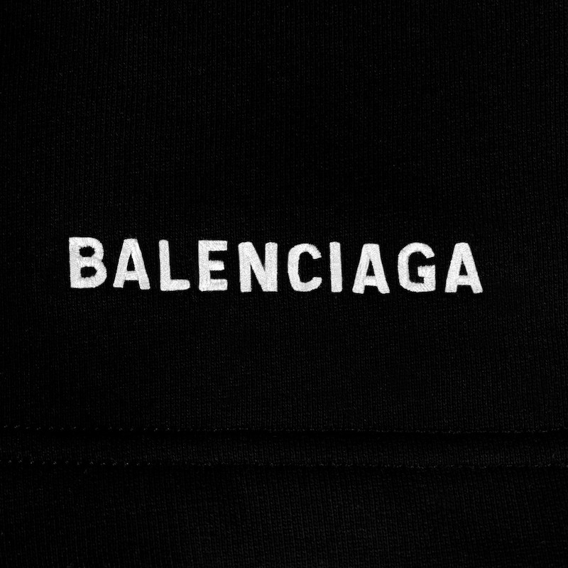 Balenciaga Logo Medium Fit Short in Black