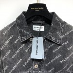 Replica Balenciaga logo denim jacket