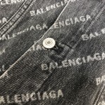 Replica Balenciaga logo denim jacket