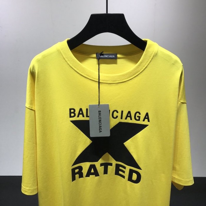 Balenciaga X-Rated Large Fit T-shirt Yellow