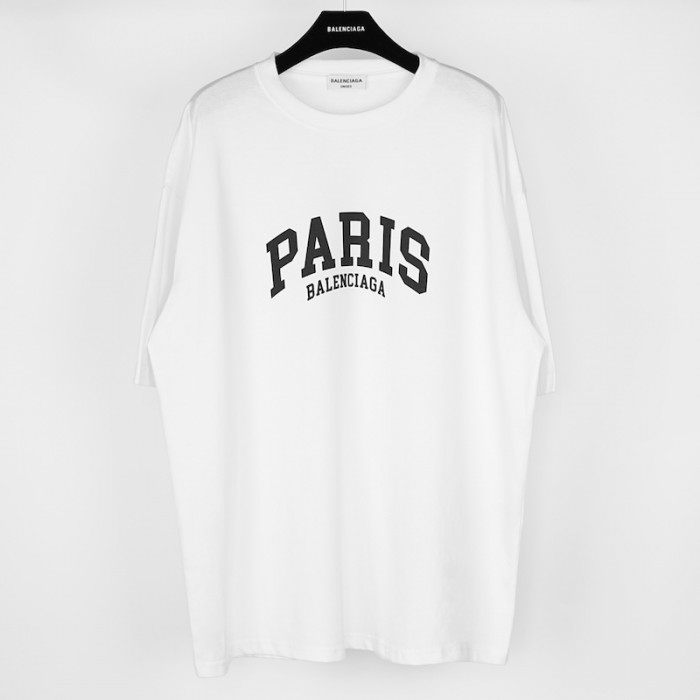 Due Settlers kapacitet Balenciaga Cities Paris T-shirt Medium Fit in White