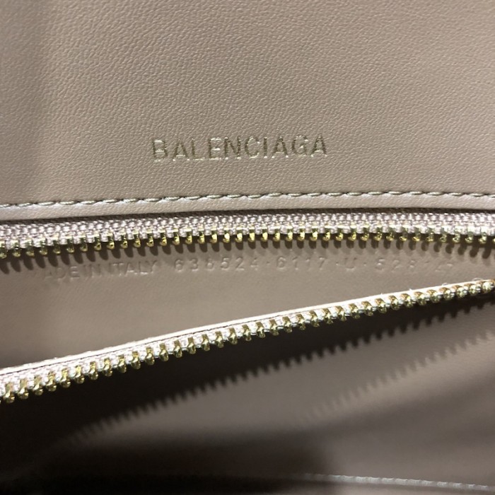 Balenciaga Women's Hourglass Small Handbag BB Monogram Coated Canvas in ...