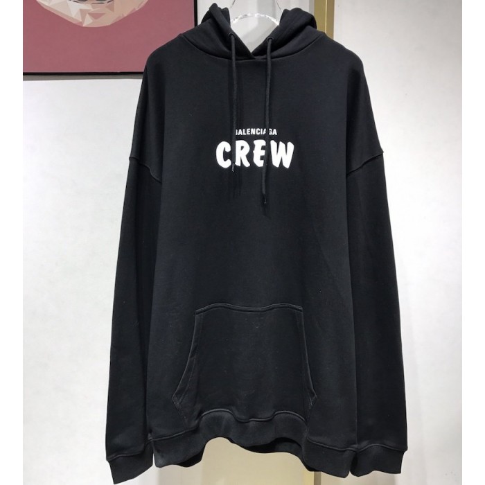 balenciaga hoodie black replica