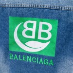 Replica Balencaiga green Logo Jacket