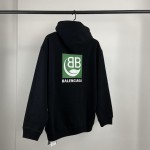 Replica Balenciaga Green Logo Hoodies