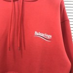 Replica Balenciaga Print Hoodies Red