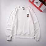 Replica Bape badge sweater white