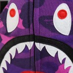 Bape Shark Full Zip Hoodie Purple