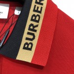 BBR Logo Detail Cotton Pique Polo Shirt Red