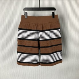 BBR Stripe Print Nylon Shorts Brown