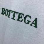 B V Logo Letter Cotton Jersey T-Shirt White