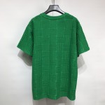 B V Intrecciato Cotton T shirt Green