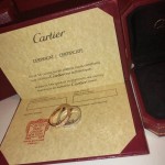 Cartier love ring rose gold with diamonds