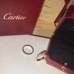 Cartier love ring white gold with diamonds