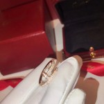 Cartier nail ring white gold with diamonds
