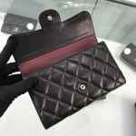 CC Lambskin Leather Classic Wallet Black