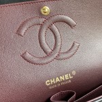 CC Lambskin Leather Classic Flap Bag Black / Gold