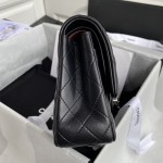 CC Lambskin Leather Classic Flap Bag Black / Silver