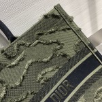 Replica Dior book tote camouflage embroidered bag