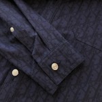 replica Dior Oblique Kasuri Cotton Denim Overshirt
