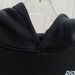 replica Dior Relaxed-Fit Hooded Sweatshirt Black