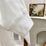replica Dior Relaxed-Fit Hooded Sweatshirt White