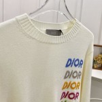 replica Dior Multi intarsia Sweater Beige