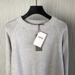 replica Sweater with Dior Oblique Inserts Gray