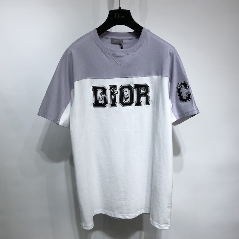 Oversized Dior and Kenny Scharf T shirt Grey