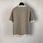 replica Dior Beige Cotton-Blend Tramato Knit
