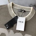 replica Dior Beige Cotton-Blend Tramato Knit
