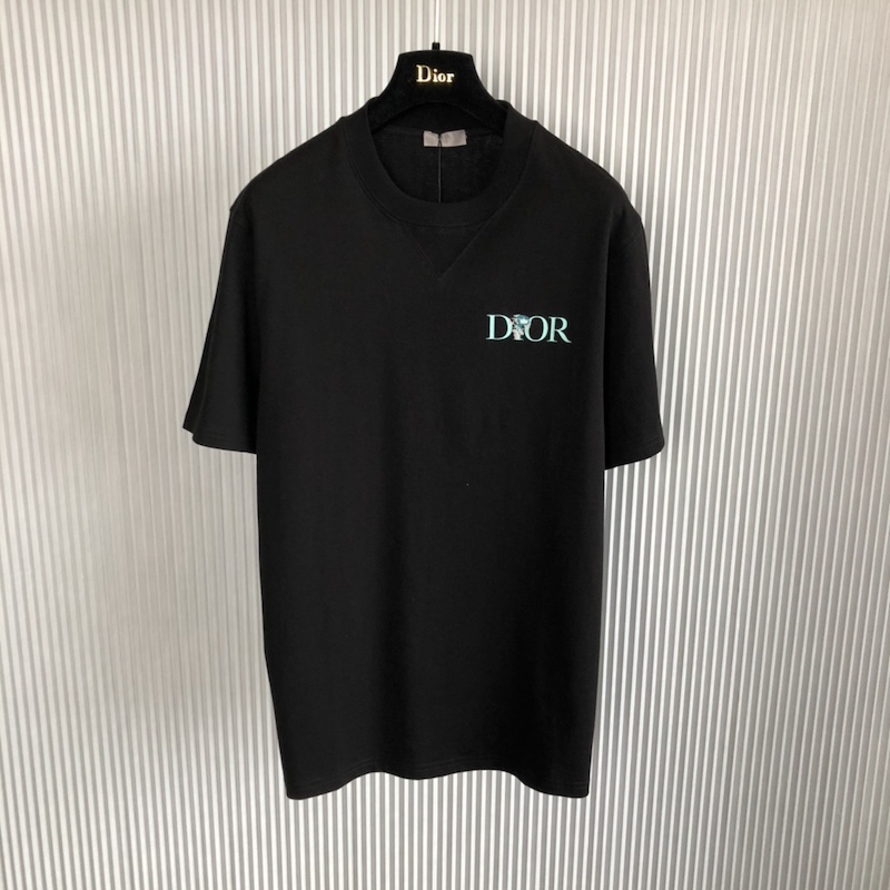 Dior Jardin T-Shirt Black Cotton Jersey