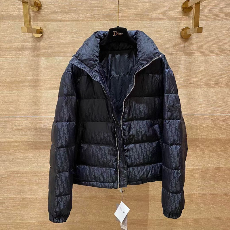 Dior Oblique Down Jacket Black Jacquard 2021