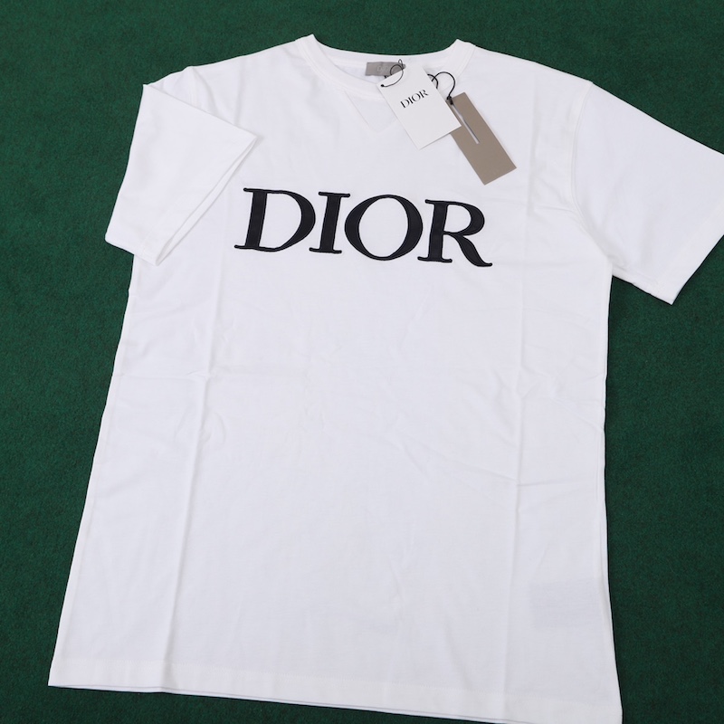 Dior Oversized Dior Tshirt White Cotton Jersey