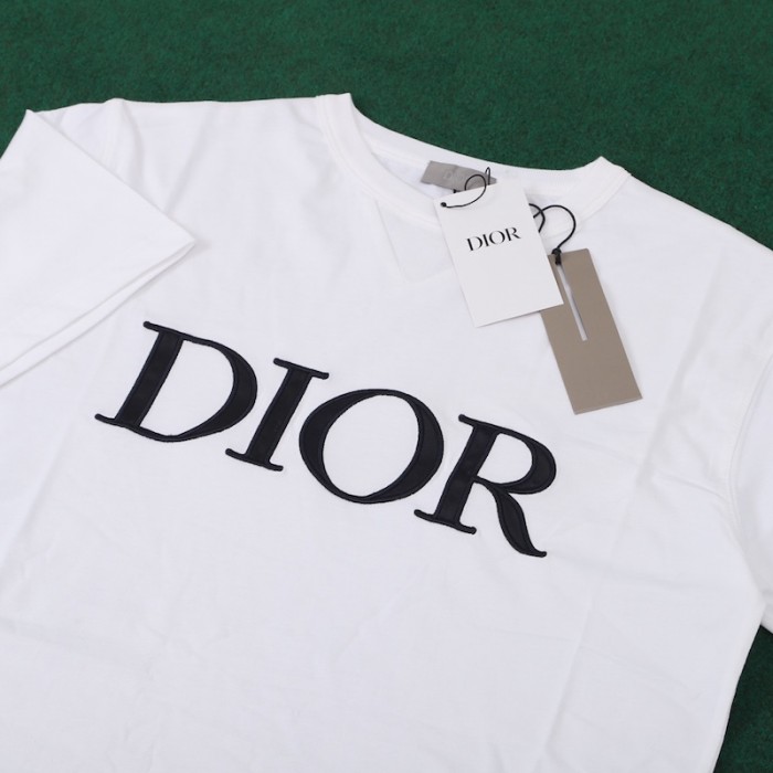 Dior Oversized Dior Tshirt White Cotton Jersey