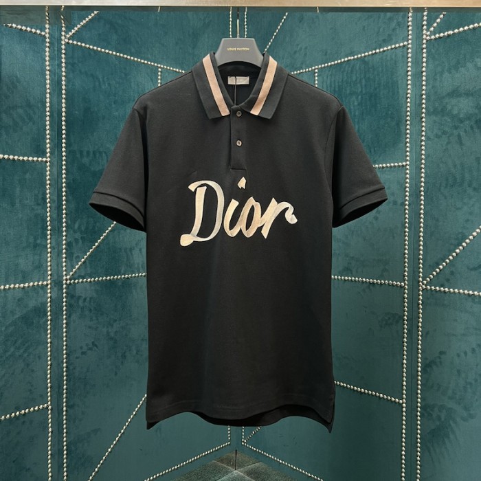 Dior Relaxed-Fit Polo Shirt Cotton Black