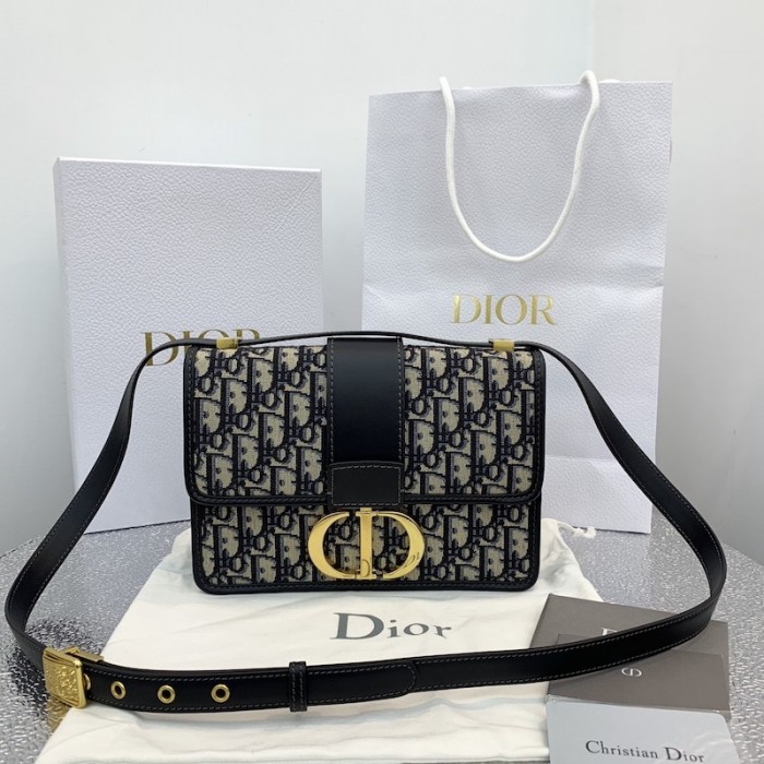 Dior 30 Montaigne Dior Oblique Bag Blue
