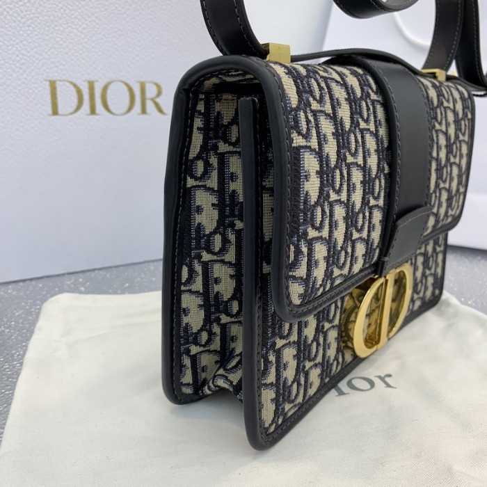 Dior 30 Montaigne Dior Oblique Bag Blue