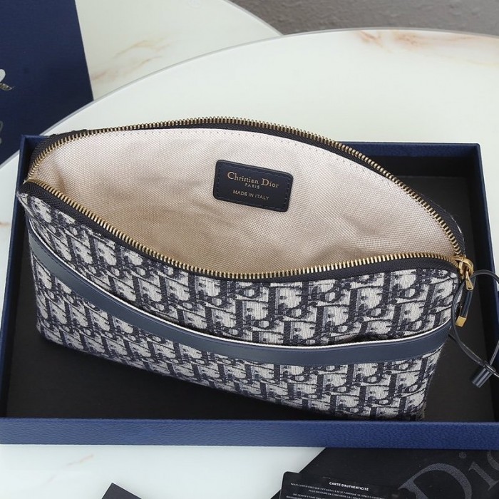 Dior Travel Travel Kit Blue Dior Oblique Jacquard