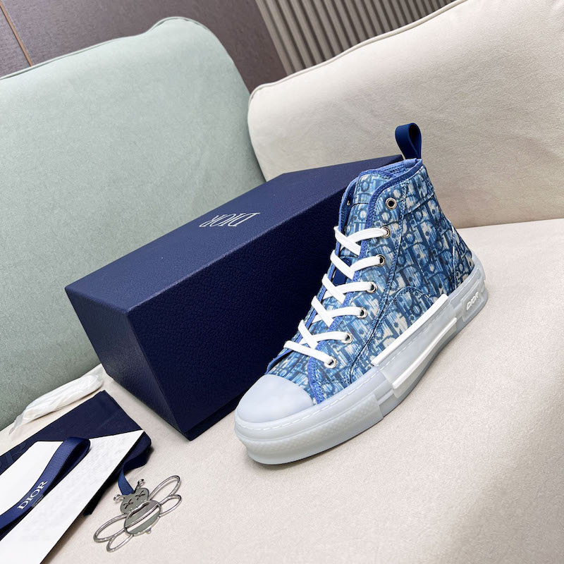 DIOR AND PARLEY B23 High-Top Sneaker Blue Dior Oblique Parley Ocean Plastic