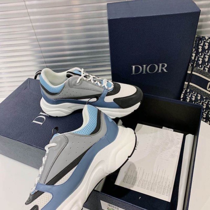 Dior B22 Sneaker in black technical knit Blue