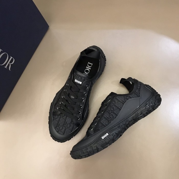 Dior B28 High Top Sneaker Black Dior Oblique Jacquard and Rubber