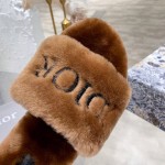 Replica Dior Fur Women Dway Slides
