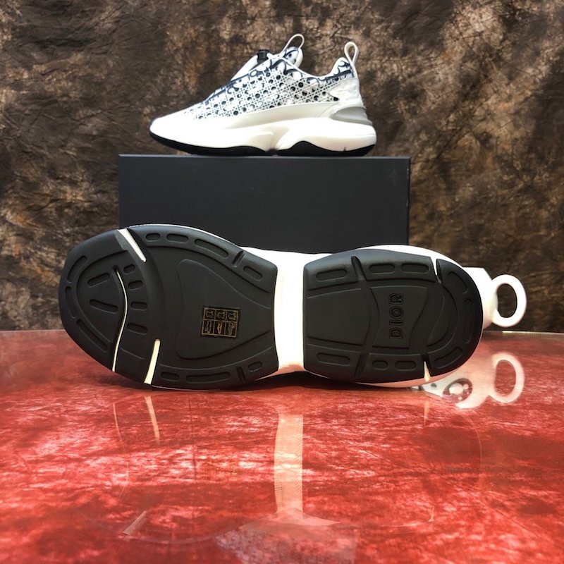 Dior Oblique B24 Sneaker with Cannage Motif White